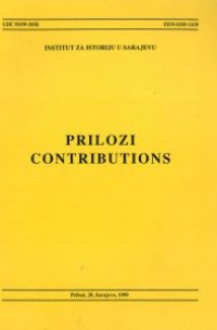 Prilozi - Contributions
Institut za historiju u Sarajevu